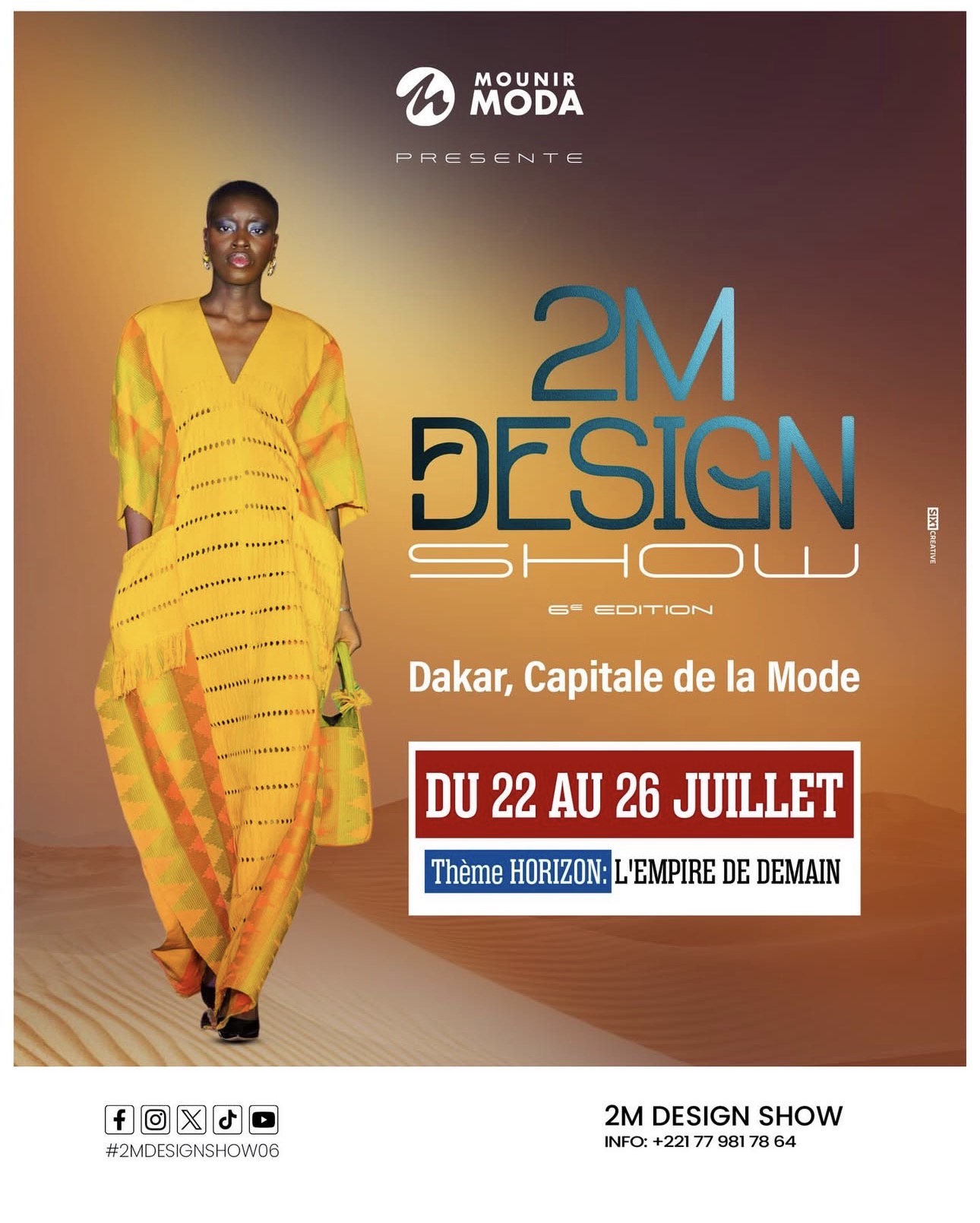 Affiche officielle 2M Design Show 6ème Édition 2026